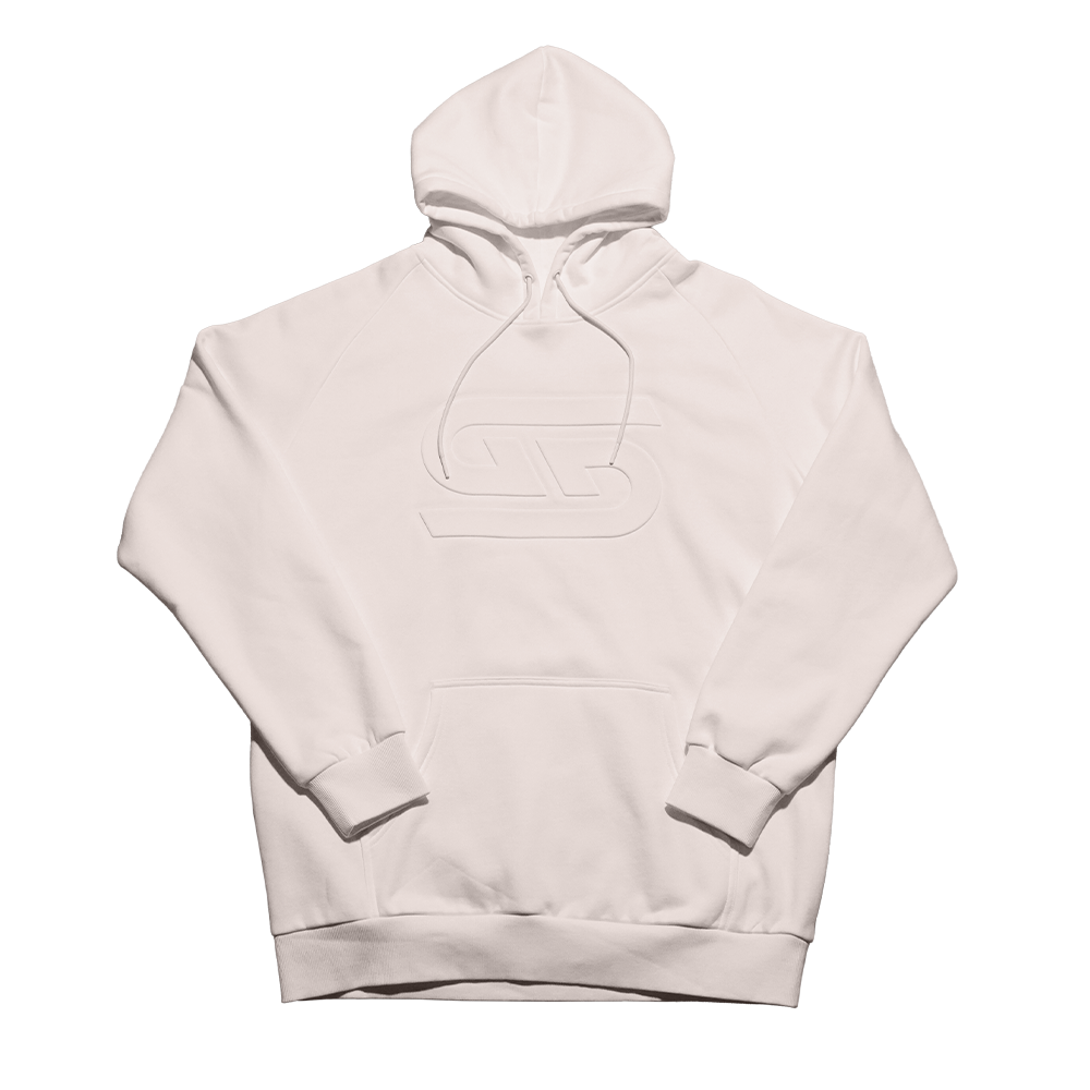 Cream Embossed Hoodie