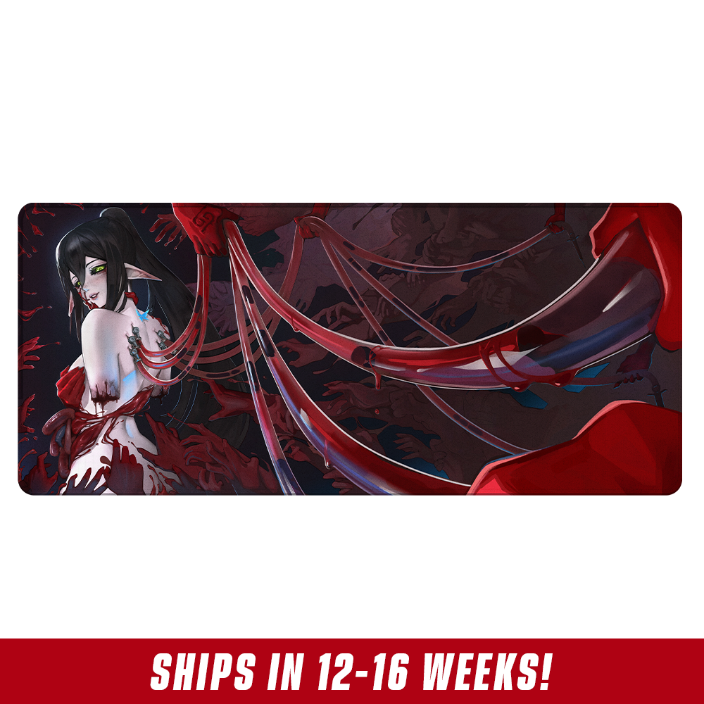 Layna Lazar: Crimson Bloom Mousepad