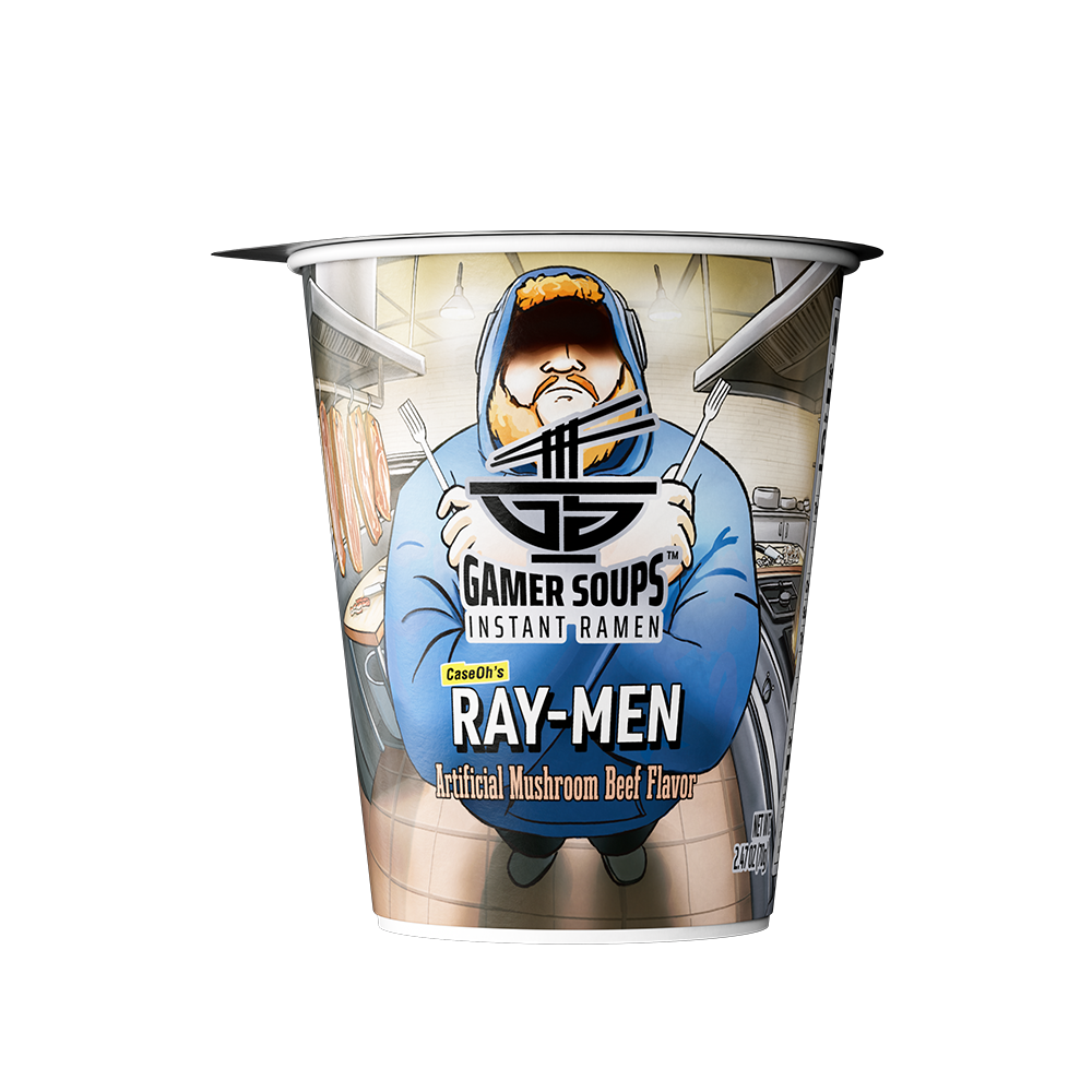 Gamer Soups Instant Noodles - CaseOh's Ray-Men (Single Cup)